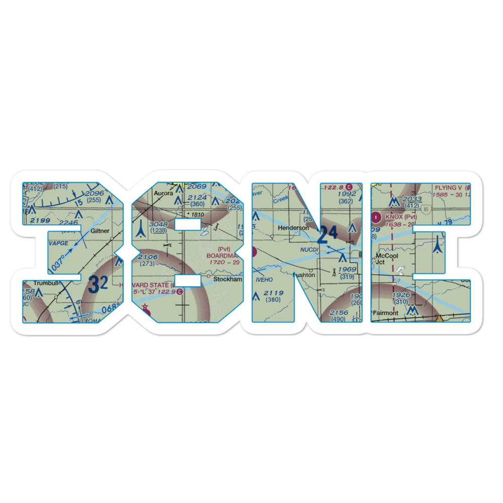 Boardman Aerial Airport (38NE) VFR Sectional Sticker 