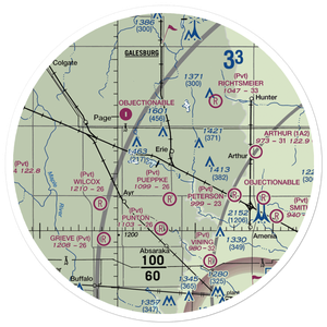 Schroeder Private Airport (38ND) VFR Sectional Sticker (30 mile)