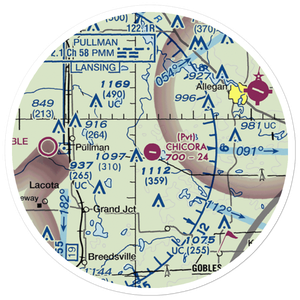 Chicora Field (38MI) VFR Sectional Sticker (20 mile)
