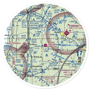 Chicora Field (38MI) VFR Sectional Sticker (30 mile)