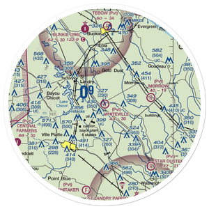 Whiteville Airport (38LA) VFR Sectional Sticker (30 mile)