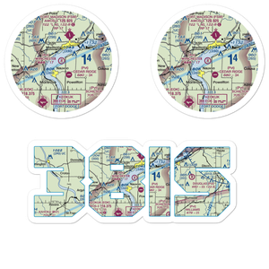 Winchester Airport (38IS) VFR Sectional Sticker Pack