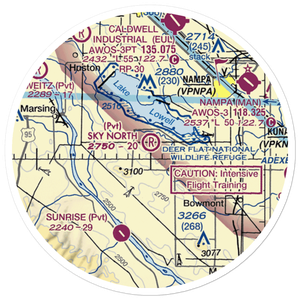 Sky Ranch North Airport (38ID) VFR Sectional Sticker (20 mile)