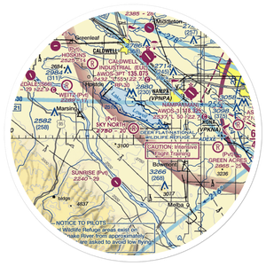 Sky Ranch North Airport (38ID) VFR Sectional Sticker (30 mile)