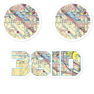 Sky Ranch North Airport (38ID) VFR Sectional Sticker Pack