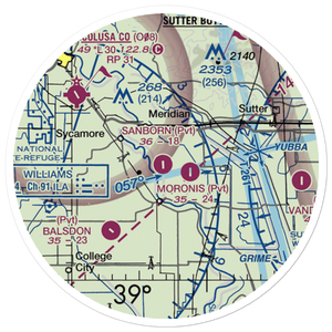 Sanborn Airport (38CN) VFR Sectional Sticker (20 mile)