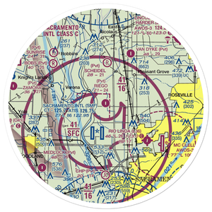 Riego Flight Strip (38CL) VFR Sectional Sticker (30 mile)