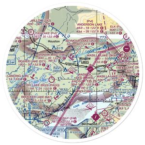 Mels Airport (38AK) VFR Sectional Sticker (30 mile)