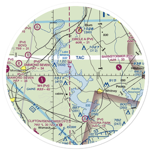 Lake Whitney Country Club Airport (37XS) VFR Sectional Sticker (30 mile)
