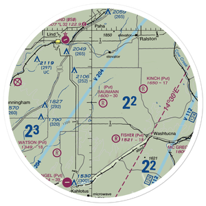 Baumann Farm Inc. Airport (37WA) VFR Sectional Sticker (30 mile)