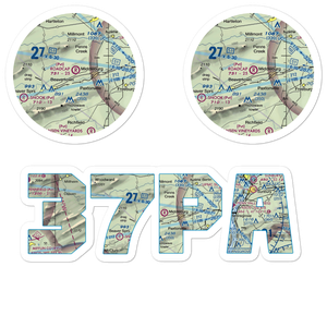 Roadcap Airport (37PA) VFR Sectional Sticker Pack