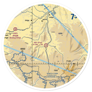 Vey Sheep Ranch Airport (37OR) VFR Sectional Sticker (30 mile)