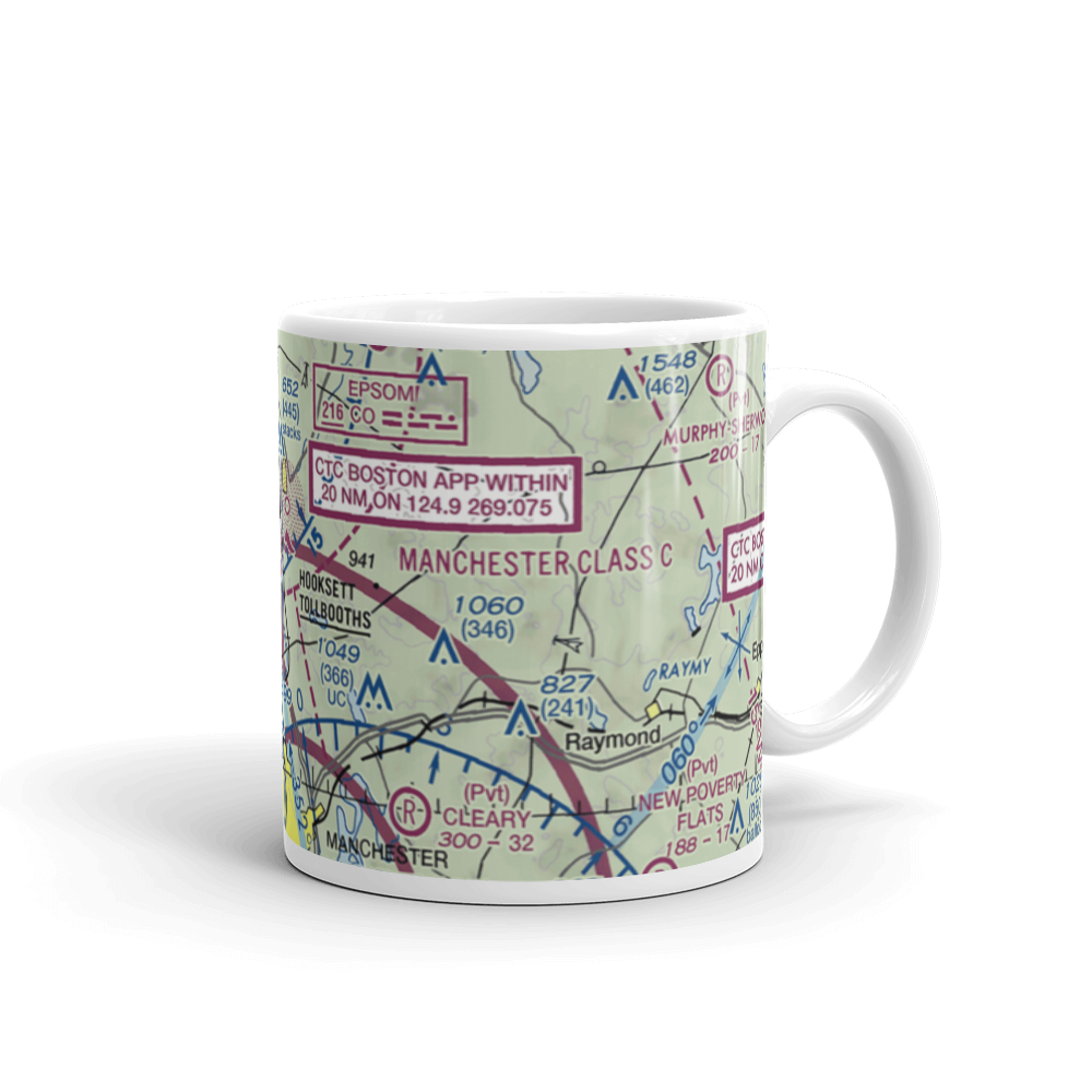 Hooksett's Seaplane Landing (37NH) VFR Sectional  Mug 