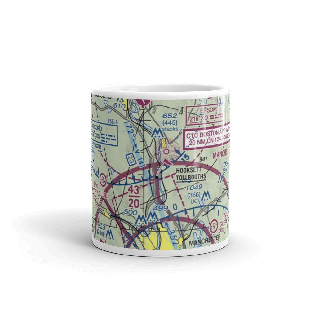 Hooksett's Seaplane Landing (37NH) VFR Sectional  Mug 