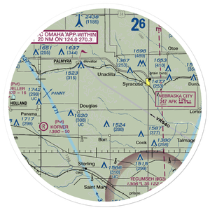 Watermeier Airport (37NE) VFR Sectional Sticker (30 mile)