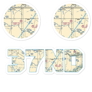 Sunset Strip (37ND) VFR Sectional Sticker Pack