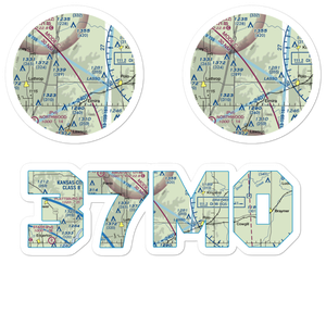 Mayes Homestead Airport (37MO) VFR Sectional Sticker Pack