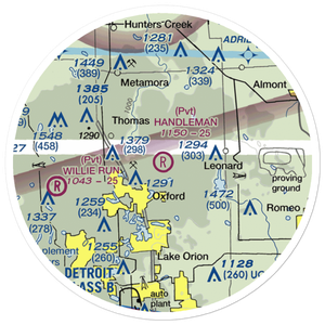Handleman Sky Ranch Airport (37MI) VFR Sectional Sticker (20 mile)
