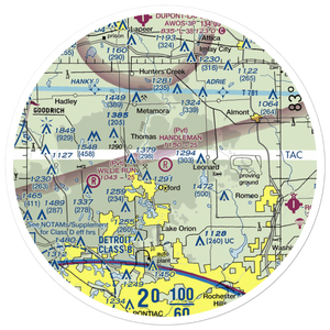 Handleman Sky Ranch Airport (37MI) VFR Sectional Sticker (30 mile)