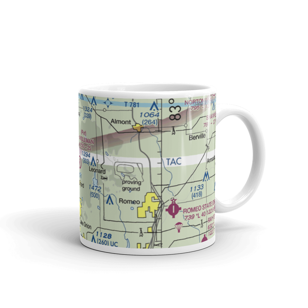 Handleman Sky Ranch Airport (37MI) VFR Sectional  Mug 