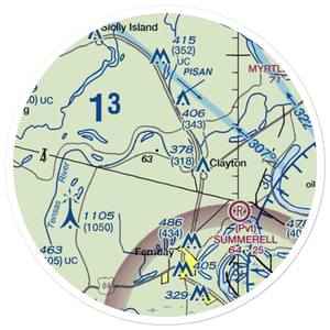 Wayne Brown Airport (37LA) VFR Sectional Sticker (20 mile)