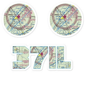 Minder Airport (37IL) VFR Sectional Sticker Pack