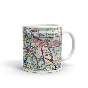 Troy Skypark Airport (OH71) VFR Sectional  Mug