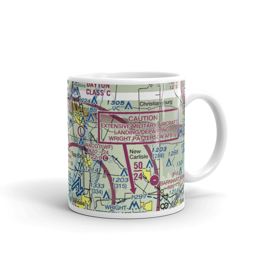 Troy Skypark Airport (OH71) VFR Sectional  Mug 