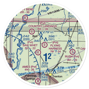 Flying Harness Farms Airport (37FL) VFR Sectional Sticker (20 mile)