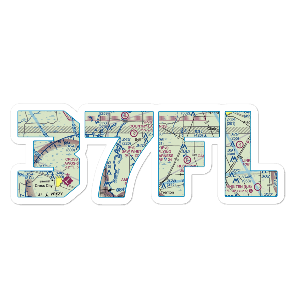 Flying Harness Farms Airport (37FL) VFR Sectional Sticker 