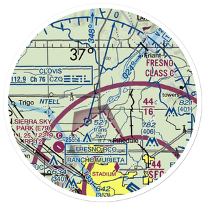 Arnold Ranch Airport (37CN) VFR Sectional Sticker (20 mile)