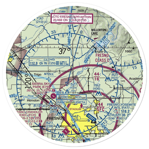 Arnold Ranch Airport (37CN) VFR Sectional Sticker (30 mile)