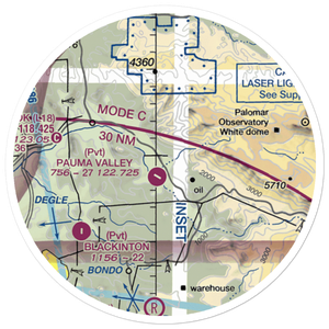 Lyall-Roberts Airport (37CL) VFR Sectional Sticker (20 mile)