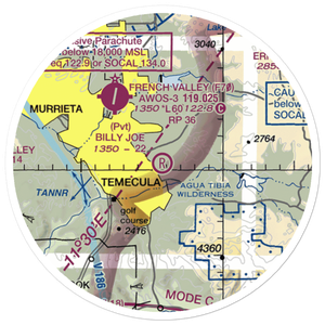 Billy Joe Airport (37CA) VFR Sectional Sticker (20 mile)