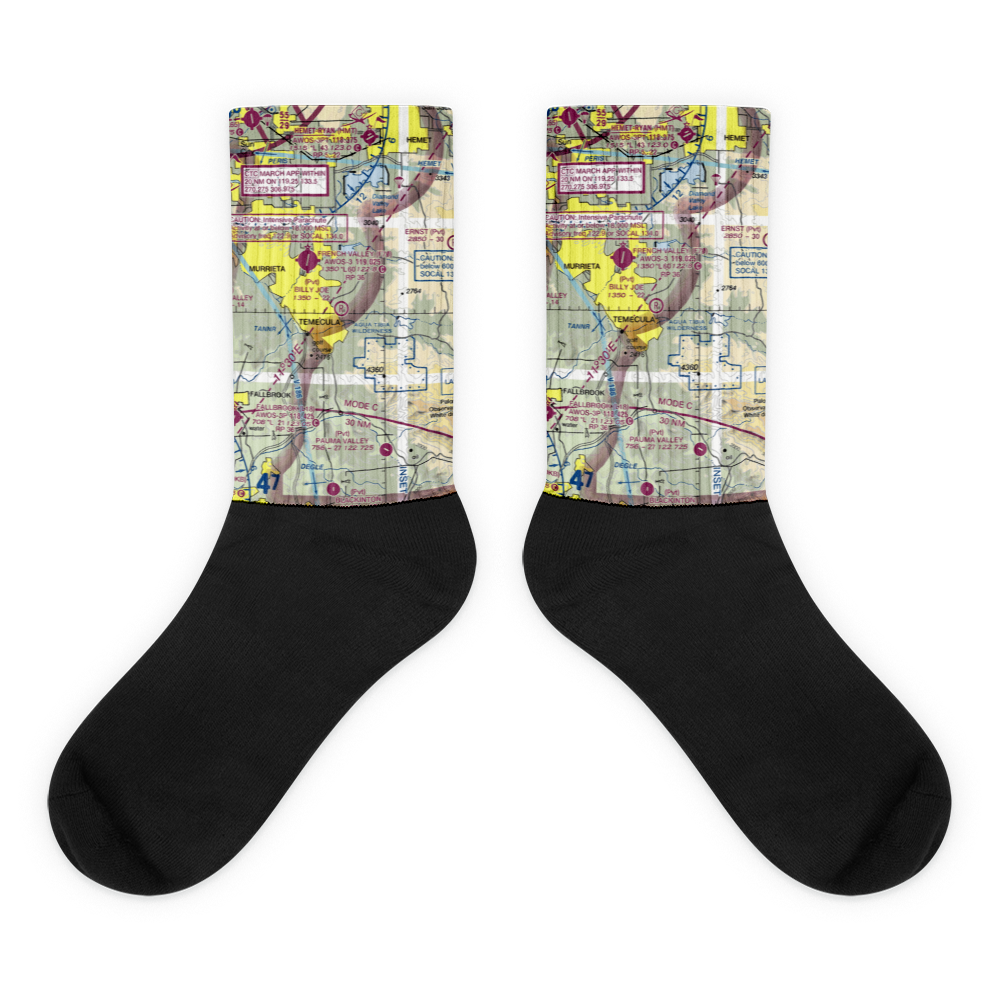 Billy Joe Airport (37CA) VFR Sectional Socks 