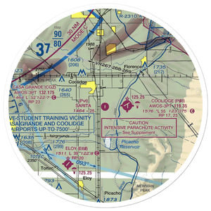 Sarita Airport (37AZ) VFR Sectional Sticker (30 mile)