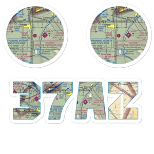 Sarita Airport (37AZ) VFR Sectional Sticker Pack