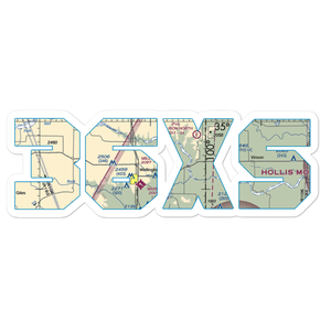 Mill Iron Ranch South Airport (36XS) VFR Sectional Sticker