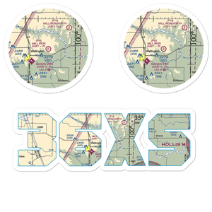 Mill Iron Ranch South Airport (36XS) VFR Sectional Sticker Pack