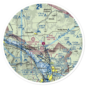 Holland Air Park (36WI) VFR Sectional Sticker (30 mile)