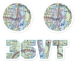 North Hero Passage Seaplane Base (36VT) VFR Sectional Sticker Pack