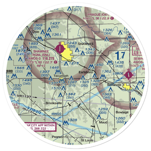 Jones Air Park (36OK) VFR Sectional Sticker (30 mile)