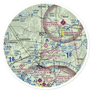 Wright's Field (36OH) VFR Sectional Sticker (30 mile)