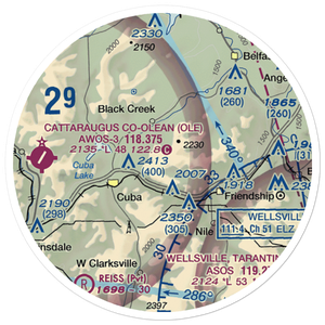Dew Airpark (36NY) VFR Sectional Sticker (20 mile)
