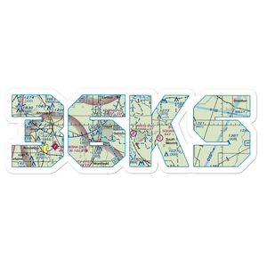 White Farms Airport (36KS) VFR Sectional Sticker