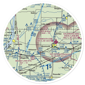 Gillen Airport (36IS) VFR Sectional Sticker (30 mile)