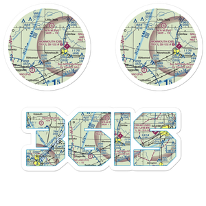 Gillen Airport (36IS) VFR Sectional Sticker Pack