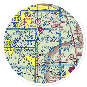 Lola Landing Airport (36GA) VFR Sectional Sticker (20 mile)