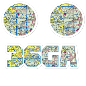 Lola Landing Airport (36GA) VFR Sectional Sticker Pack