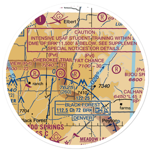 Fat Chance Airport (36CO) VFR Sectional Sticker (20 mile)